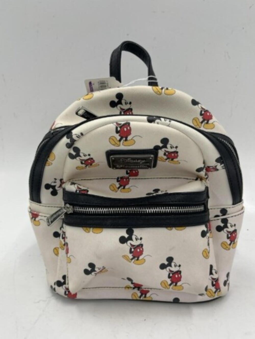 Disney Loungefly Mickey Mouse Allover Print Cream Mini Backpack